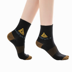 Copper Infused Compression Foot Socks with Support
