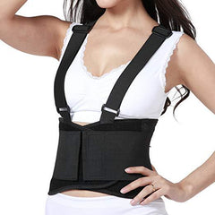 Women's Lumbar Back Brace with Adjustable Suspenders