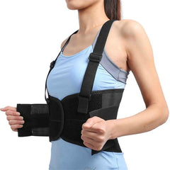 Women's Lumbar Back Brace with Adjustable Suspenders
