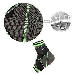 Compression Sleeve Ankle Brace with Adjustable Straps