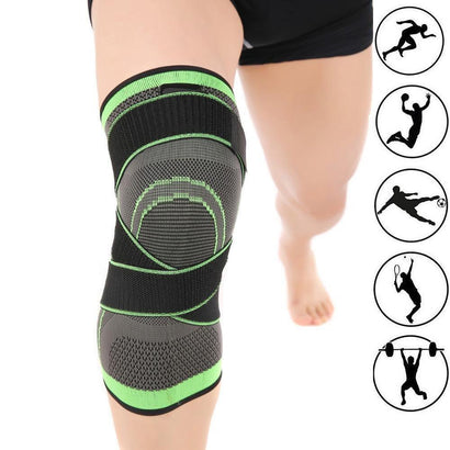 Compression Sleeve Knee Brace with Stabilizer Straps