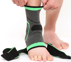 Compression Sleeve Ankle Brace with Adjustable Straps