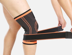 Compression Sleeve Knee Brace with Stabilizer Straps