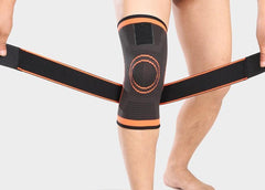 Compression Sleeve Knee Brace with Stabilizer Straps
